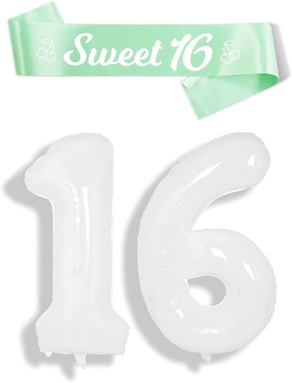 Party to Be Sweet 16 Birthday Sash Happy 16Th Birthday Party Decoration Party Favors for Birthday Girls Purple Apparel & Accessories > Clothing Accessories > Sashes Party to Be SET  