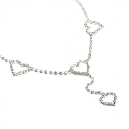 Rhinestone Waist Chains Belt Pendant Love Body Chain Heart Waist Body Chain Belly Jewelry for Women and Girls (6542) Apparel & Accessories > Jewelry > Body Jewelry Generic   