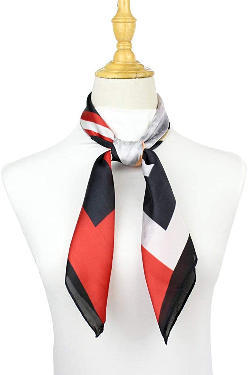 Women'S Fashion Soft Large Satin Square Chiffon Polyester Scarf Set Head Neck Multiuse Solid Colors Available Apparel & Accessories > Clothing Accessories > Bandanas & Headties Persmileful   