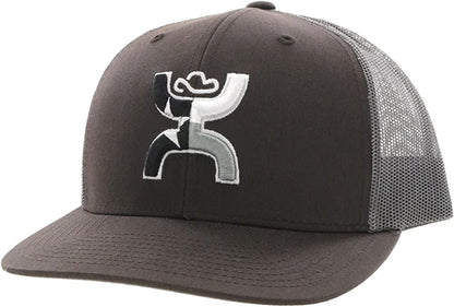 HOOEY Texican Adjustable Snapback Hat Apparel & Accessories > Clothing Accessories > Hats HOOEY Brown/Grey  