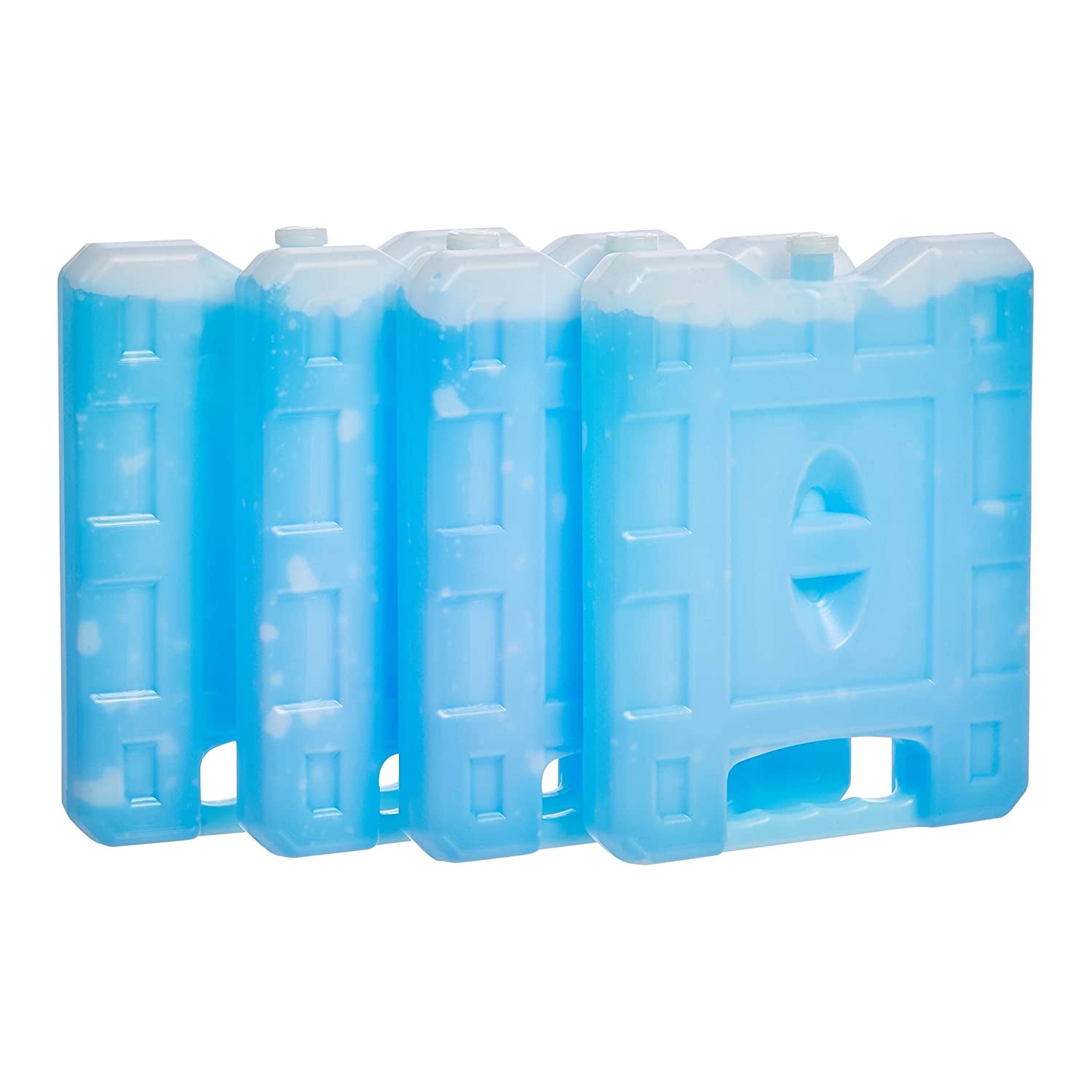 Reusable Hard Sided Rectangular Ice Pack, 10.4" X 7.9" X 1.2", Blue, Pack of 4 Apparel & Accessories > Jewelry > Bracelets KYLIE MAX Medium  