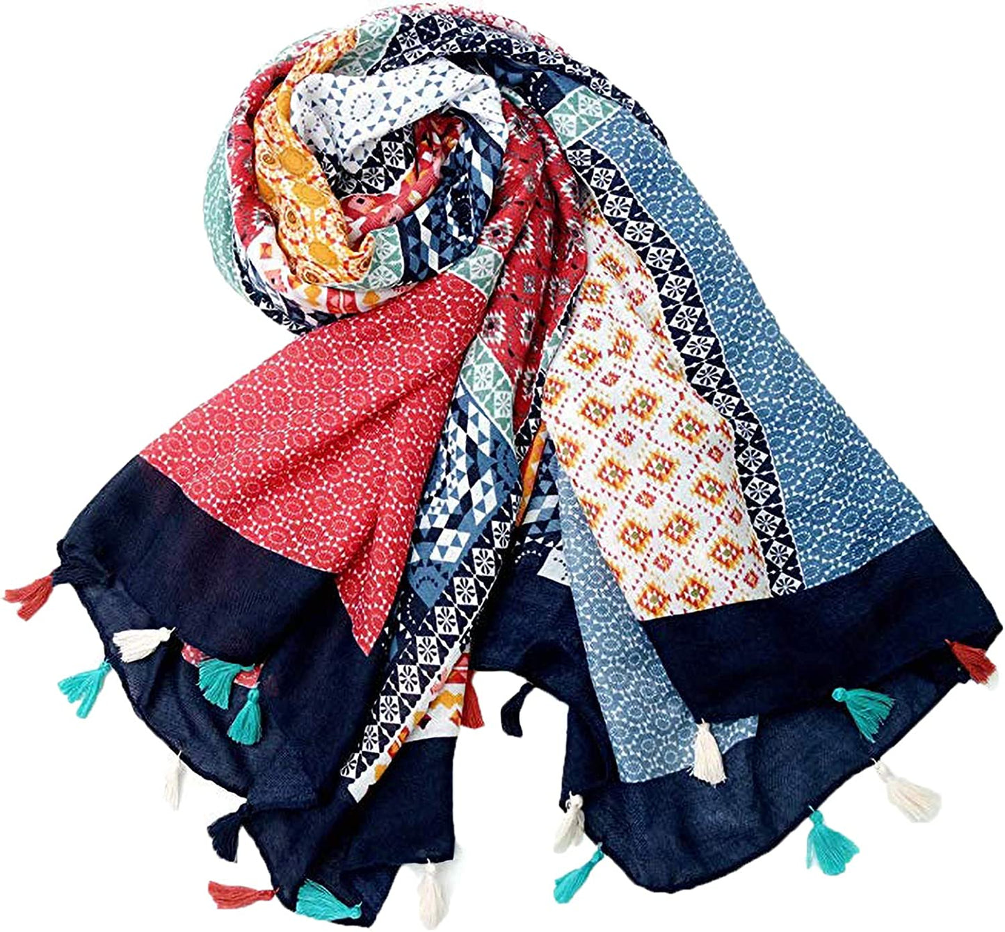 Scarves for Women Large Lightweight Floral Flower Spring Scarf Fashion Wrap Shawls Oversized Shawl Cape by AHYUAN Apparel & Accessories > Clothing Accessories > Scarves & Shawls AHYUAN   
