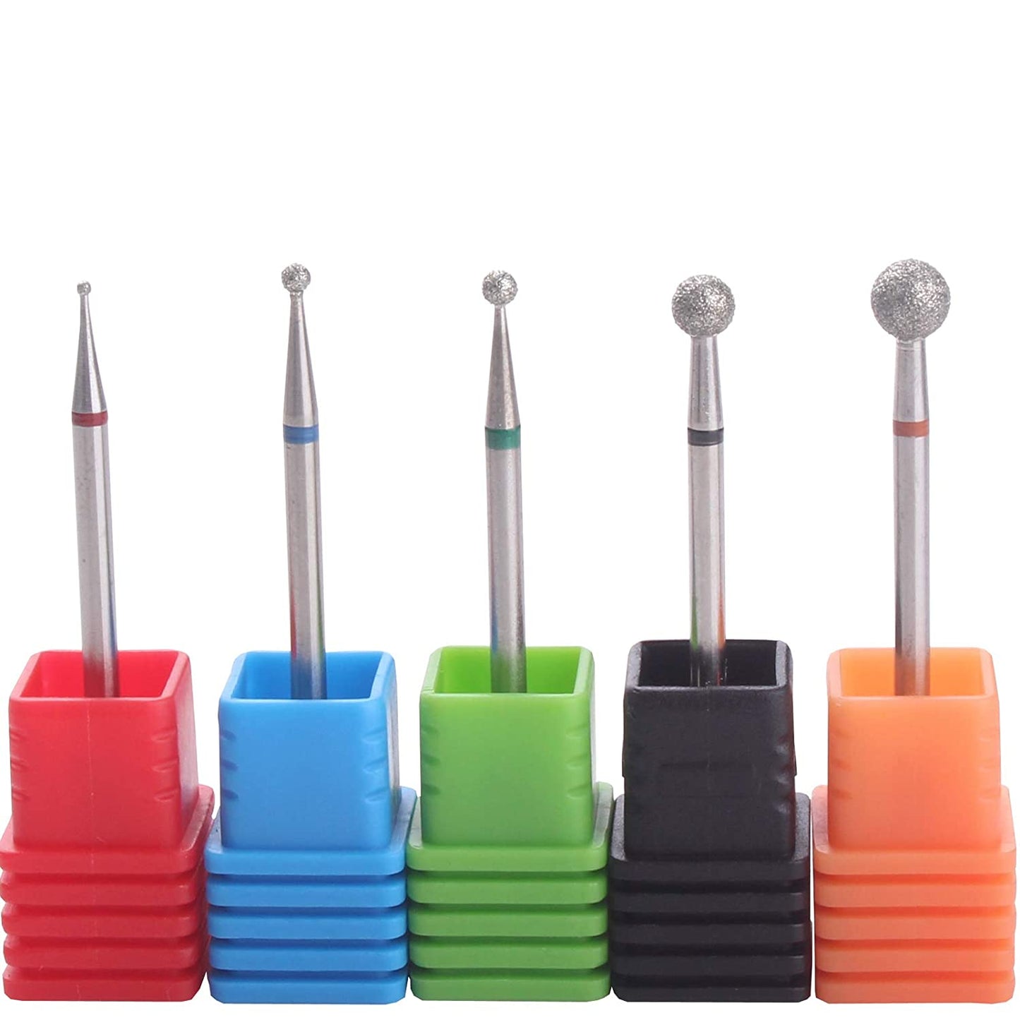 MZCMSL 4PCS Cuticle Clean Drill Bit Diamond Nail Bit Ball Head Stone File Manicure Pedicure Nail Art Tools Health & Beauty > Personal Care > Cosmetics > Cosmetic Tools > Nail Tools MZCMSL 5 Count (Pack of 1)  