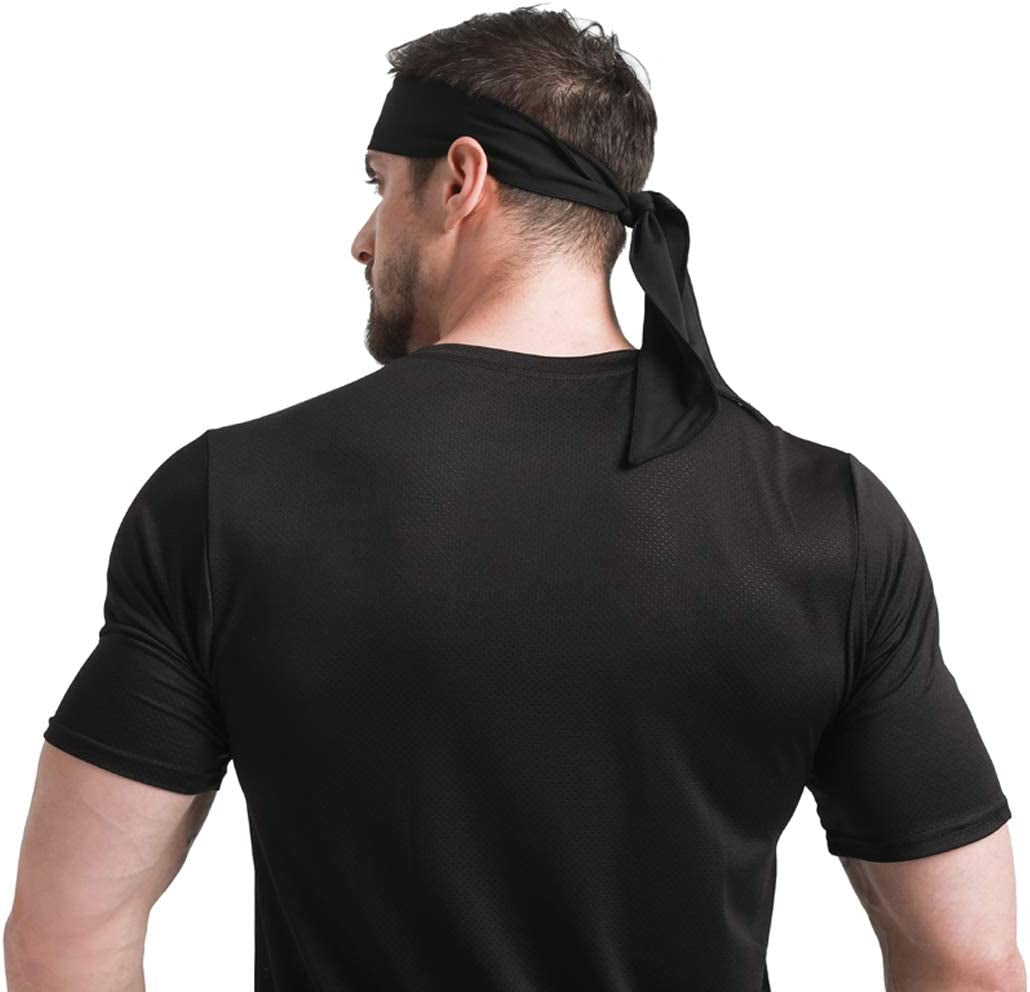 Sports Headband - Head Tie Tennis Tie Hairband - Sweatbands Headbands Wristbands Head Wrap - Ideal for Working Out,Tennis Apparel & Accessories > Clothing Accessories > Bandanas & Headties DEMIL   