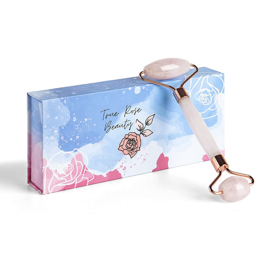 Rose Quartz Roller for Face - Facial Massage Tool for Natural Beauty Skin Care - Pink Face Roller Reduces Dark Eye Circles and Puffiness with 100% Authentic Quartz Crystal, by True Rose Beauty Health & Beauty > Personal Care > Cosmetics > Cosmetic Tools > Skin Care Tools True Rose Beauty   