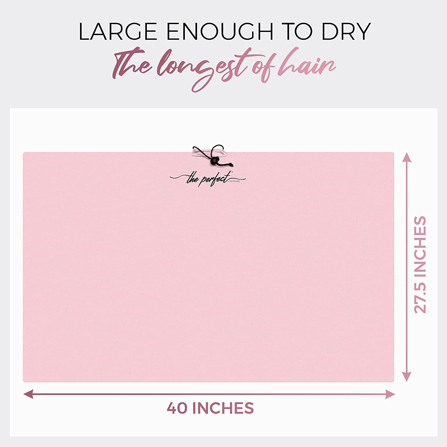 Microfiber Hair Drying Towel Wrap for Curly and Wavy Hair - Large Smooth and Silky Curly Hair Product for Women Girls and Kids - Quick Drying - Works for Hair Extensions - Pink - the Perfect Haircare Health & Beauty > Personal Care > Hair Care The Perfect Haircare   
