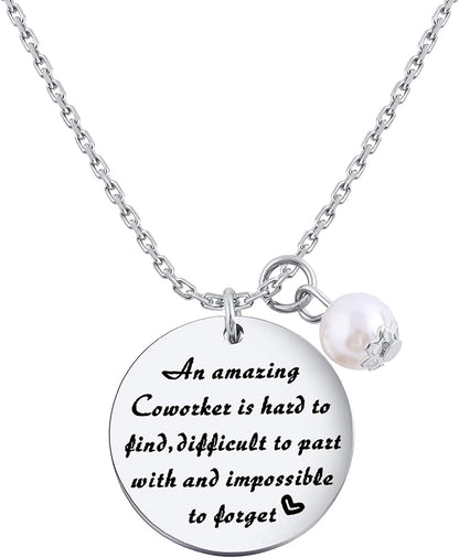 Tzrnhm Blossom an Amazing Coworker Is Hard to Find Difficult to Part with and Impossible to Forget Bangle Keychain Gfts for Coworkers,Business Partner,Boss,Friends Apparel & Accessories > Jewelry > Bracelets TzrNhm Blossom Necklace  