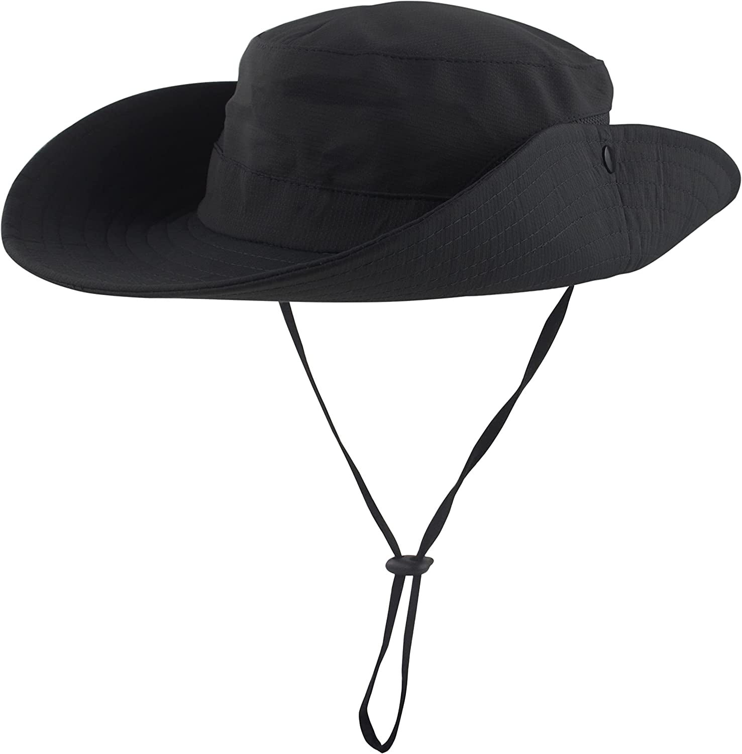 Mukeyo Womens Summer Sun Hat Wide Brim Outdoor UV Protection Hat Foldable Ponytail Bucket Cap for Beach Fishing Hiking Apparel & Accessories > Clothing Accessories > Hats Mukeyo   