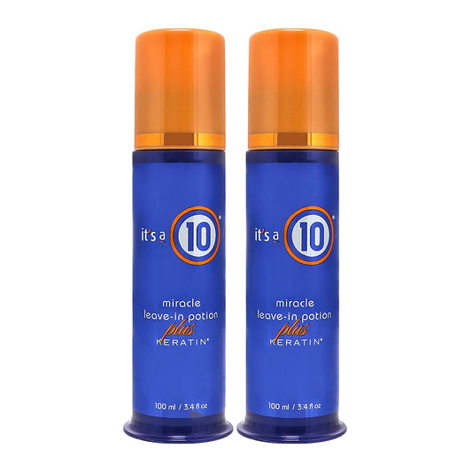 It'S a 10 Haircare Miracle Leave-In Potion plus Keratin, 3.4 Fl. Oz. (Pack of 2) Health & Beauty > Personal Care > Hair Care It's a 10 Haircare 3.4 Fl Oz (Pack of 2)  