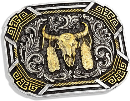 Montana Silversmiths Southwest Collection Attitude Western Belt Buckle Apparel & Accessories > Clothing Accessories > Belt Buckles Montana Silversmiths Southwestern Flair Buffalo Skull  