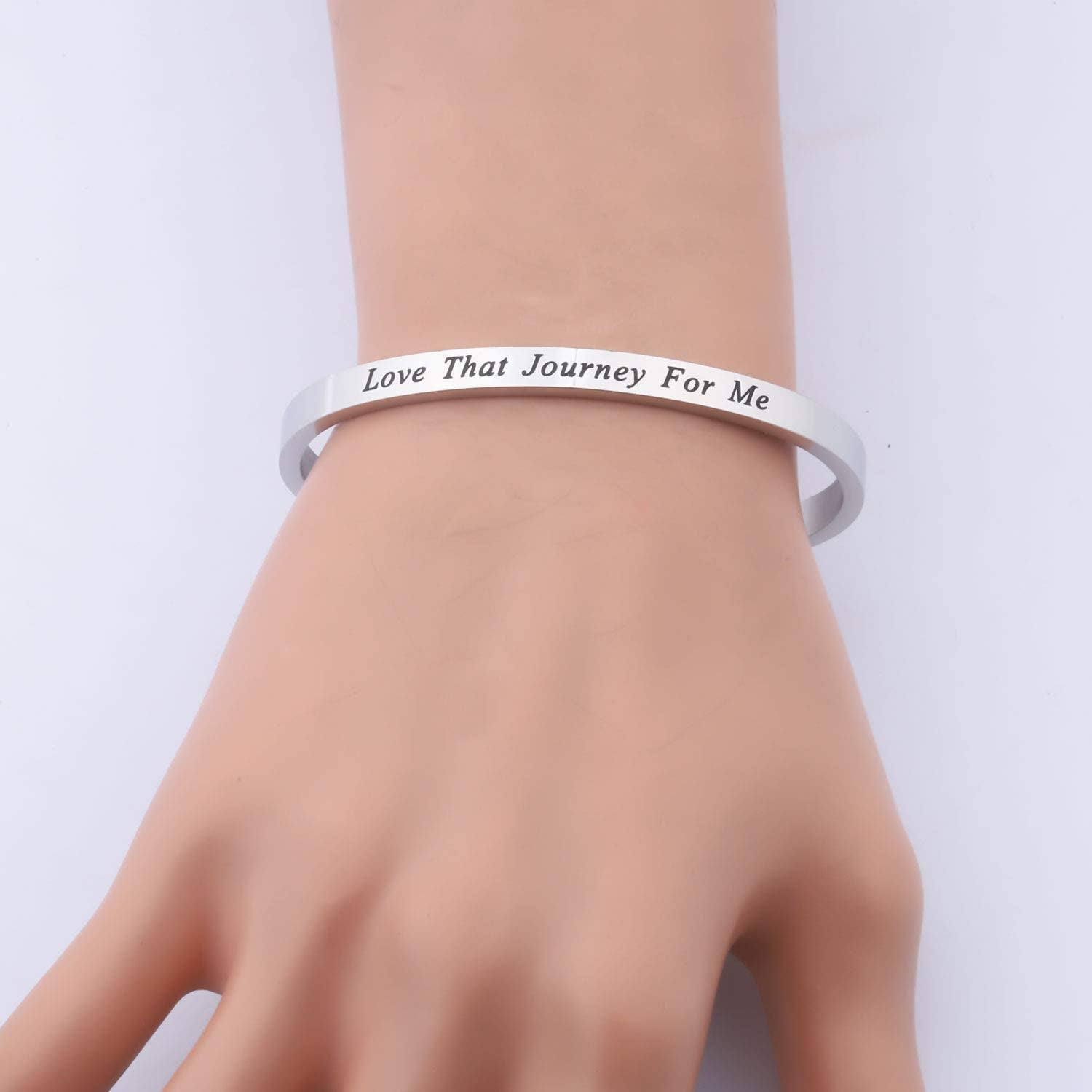 CENWA Love That Journey for Me Cuff Bracelet Present for Fans Apparel & Accessories > Jewelry > Bracelets CENWA   