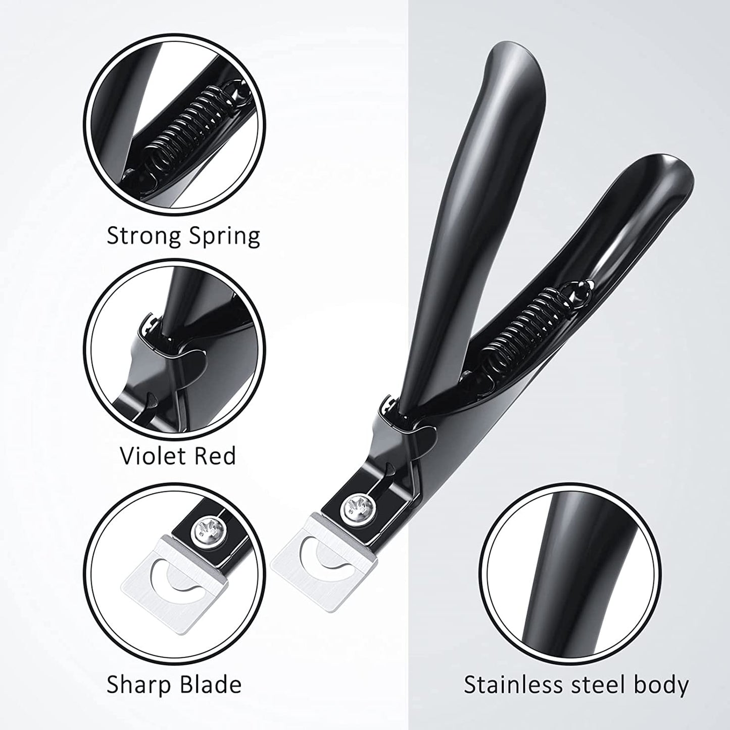 Nail Clipper for Acrylic Nails Nail Cutters Trimmer with Cuticle Pusher Spoon Nail Cleaner and 2 Pieces Nail Files Manicure Tools for Artificial Nail Health & Beauty > Personal Care > Cosmetics > Cosmetic Tools > Nail Tools Mudder   