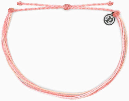 Pura Vida Originals Anklet - Plated Charm, Adjustable Band - 100% Waterproof Apparel & Accessories > Jewelry > Anklets Pura Vida Bubblegum  