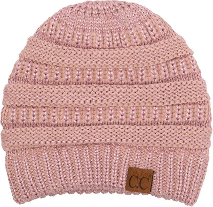 C.C Women'S Beanie Apparel & Accessories > Clothing Accessories > Hats C.C Metallic Rose One Size 