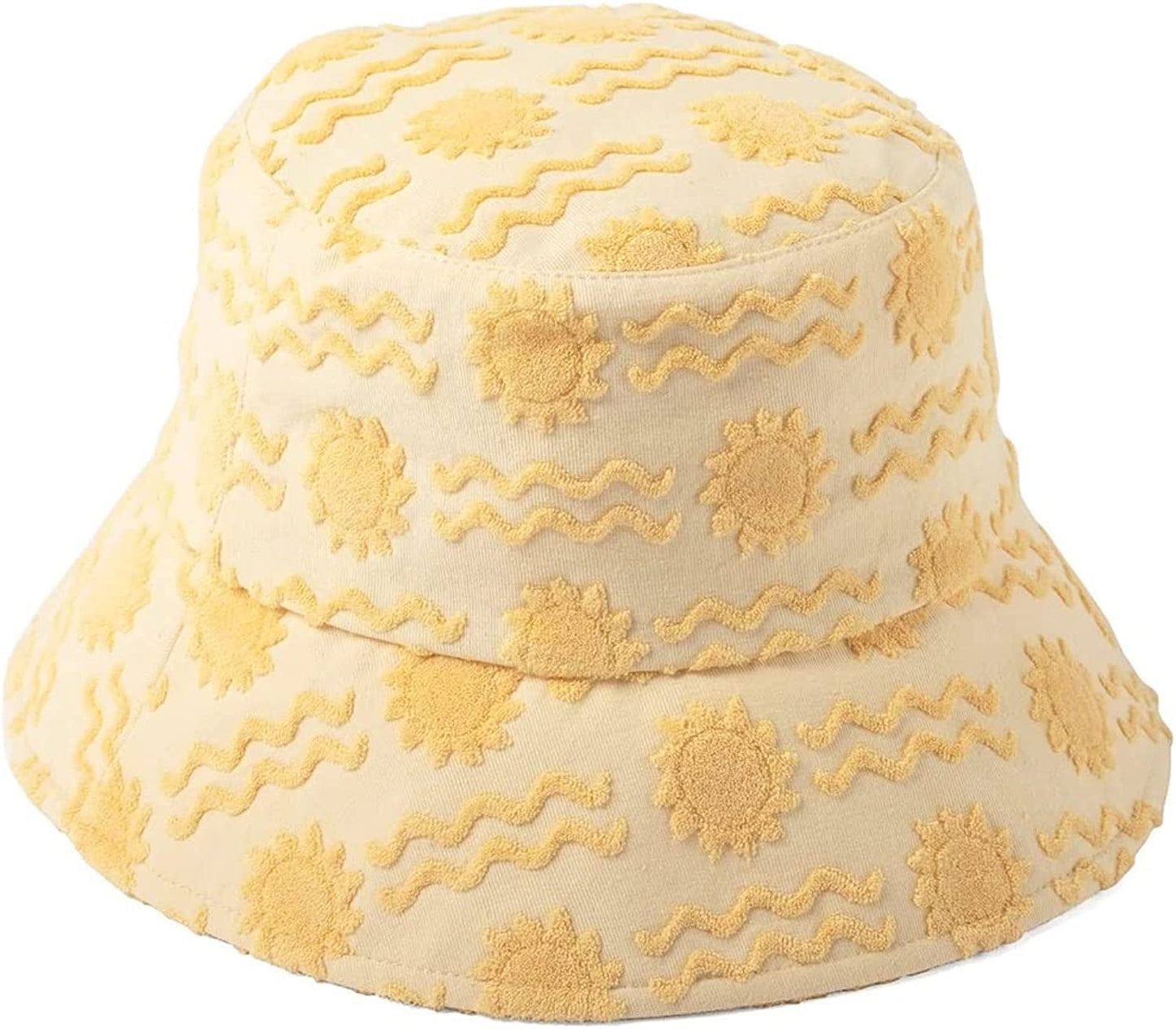 Lack of Color Women'S Wave Terrycloth Bucket Hat Apparel & Accessories > Clothing Accessories > Hats Lack of Color Summer of Sun Medium-Large 