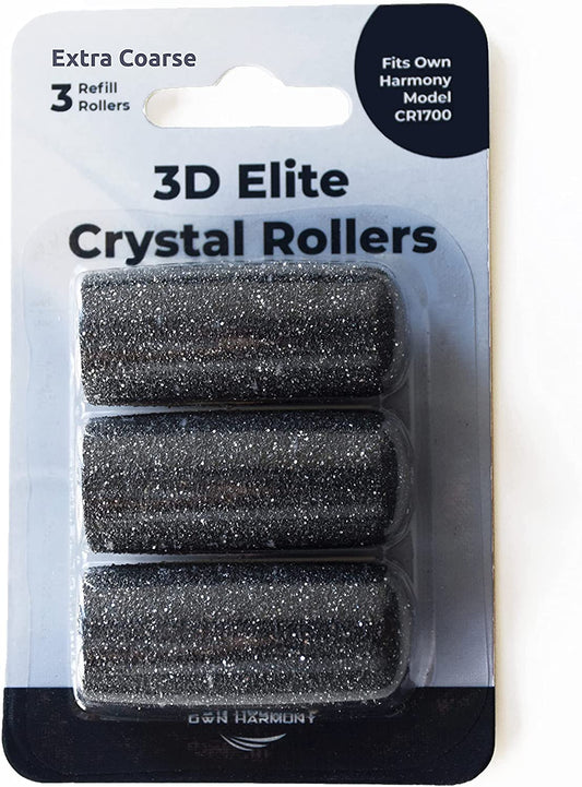 Extra Coarse Refill Rollers by Own Harmony - Best Fit for Electric Callus Remover CR1700: Professional Foot Care for Healthy Feet, Pedicure File Tools - Refills 3 Pack Replacement Roller Heads Health & Beauty > Personal Care > Foot Care Own Harmony   