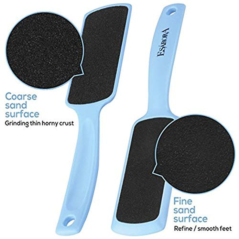 Foot Scrubber Foot File Callus Remover, ESARORA Double-Sided Pedicure Tools Foot Care Pedicure to Remove Hard Skin (Pack of 4) Health & Beauty > Personal Care > Foot Care ESARORA   