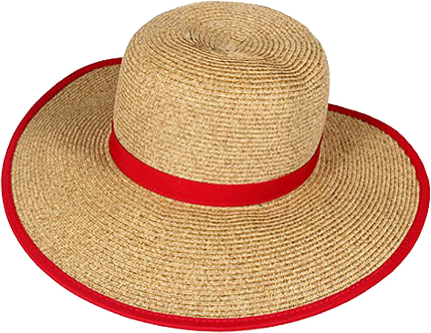 Sun 'N' Sand Women'S French Laundry Sun Hat - UPF 50+ - Backless, Foldable, and Packable 4” Brim Hat - One Size Apparel & Accessories > Clothing Accessories > Headwear Sun 'N' Sand Red  