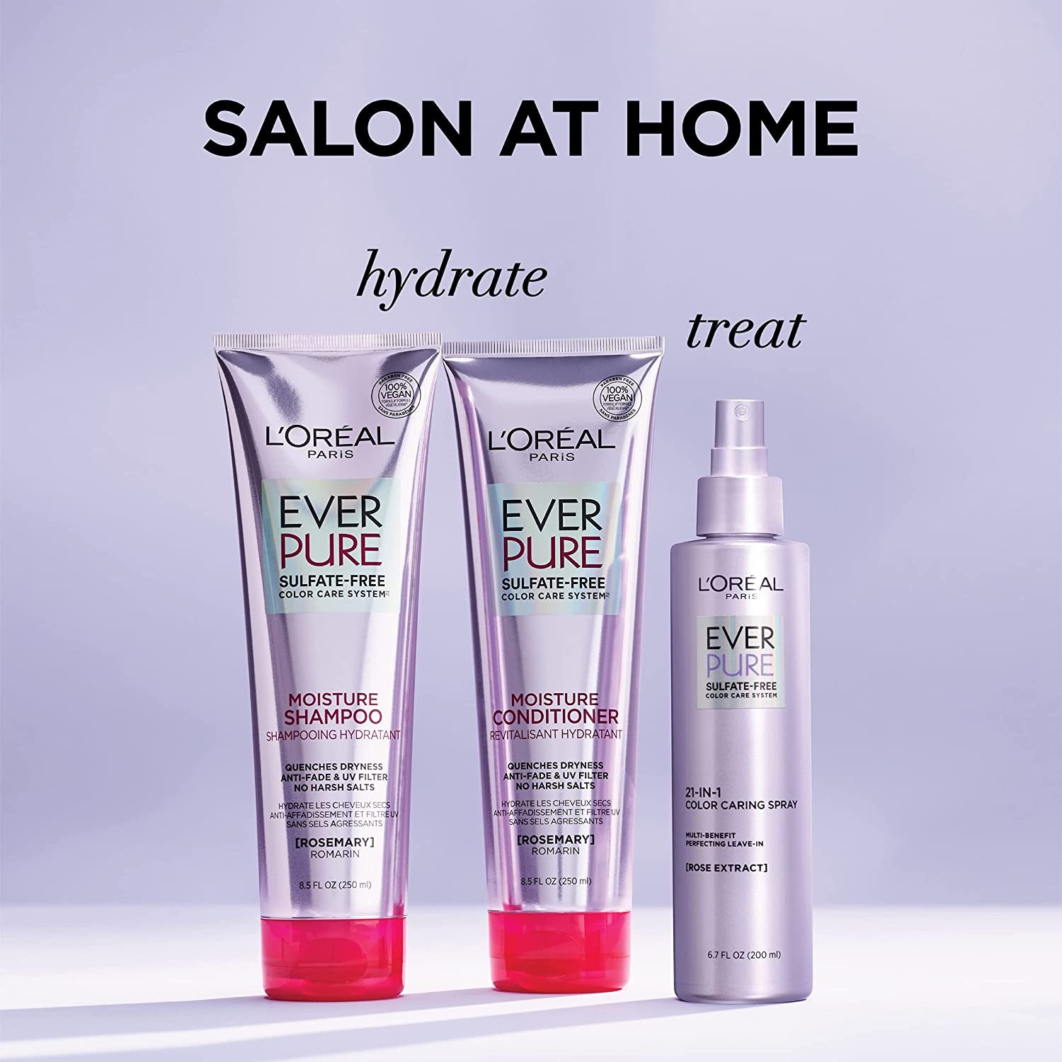 L'Oreal Paris Everpure Moisture Sulfate Free Conditioner for Color-Treated Hair, 8.5 Ounce (Set of 2) Health & Beauty > Personal Care > Hair Care L'Oreal Paris   