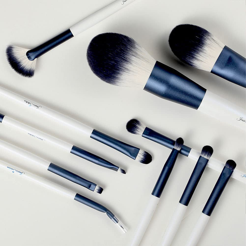 JESSIE'S SELECTION Makeup Brushes 12 Pcs Professional Makeup Brush Set with Brush Holder Makeup Brush Cleaner Eyeshadow,Blush,Lip,Concealer,Face Mask,Blending,Full Face Cosmetic Makeup Kit Health & Beauty > Personal Care > Cosmetics > Cosmetic Tools > Makeup Tools jessie's selection   