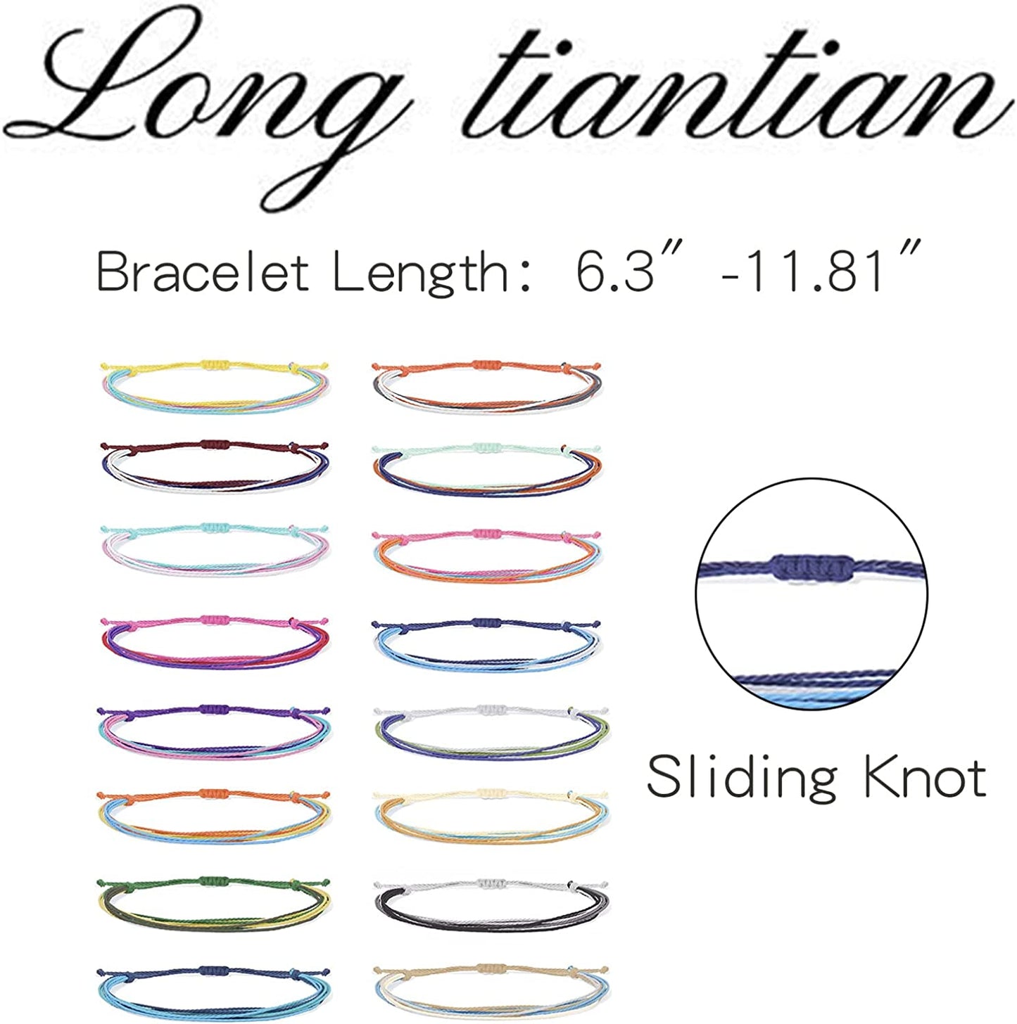 Waterproof String Bracelets for Girls Summer Wave Bracelet Friendship Handmade Wave Bracelet Apparel & Accessories > Jewelry > Bracelets Highven   