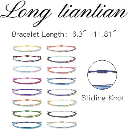 Waterproof String Bracelets for Girls Summer Wave Bracelet Friendship Handmade Wave Bracelet Apparel & Accessories > Jewelry > Bracelets Highven   