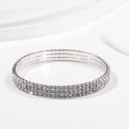 Kiokioa Charm Anklets for Women Crystal Rhinestone Stretch Tennis Anklet Elastic Anklet Apparel & Accessories > Jewelry > Anklets Xuanhe Wu   