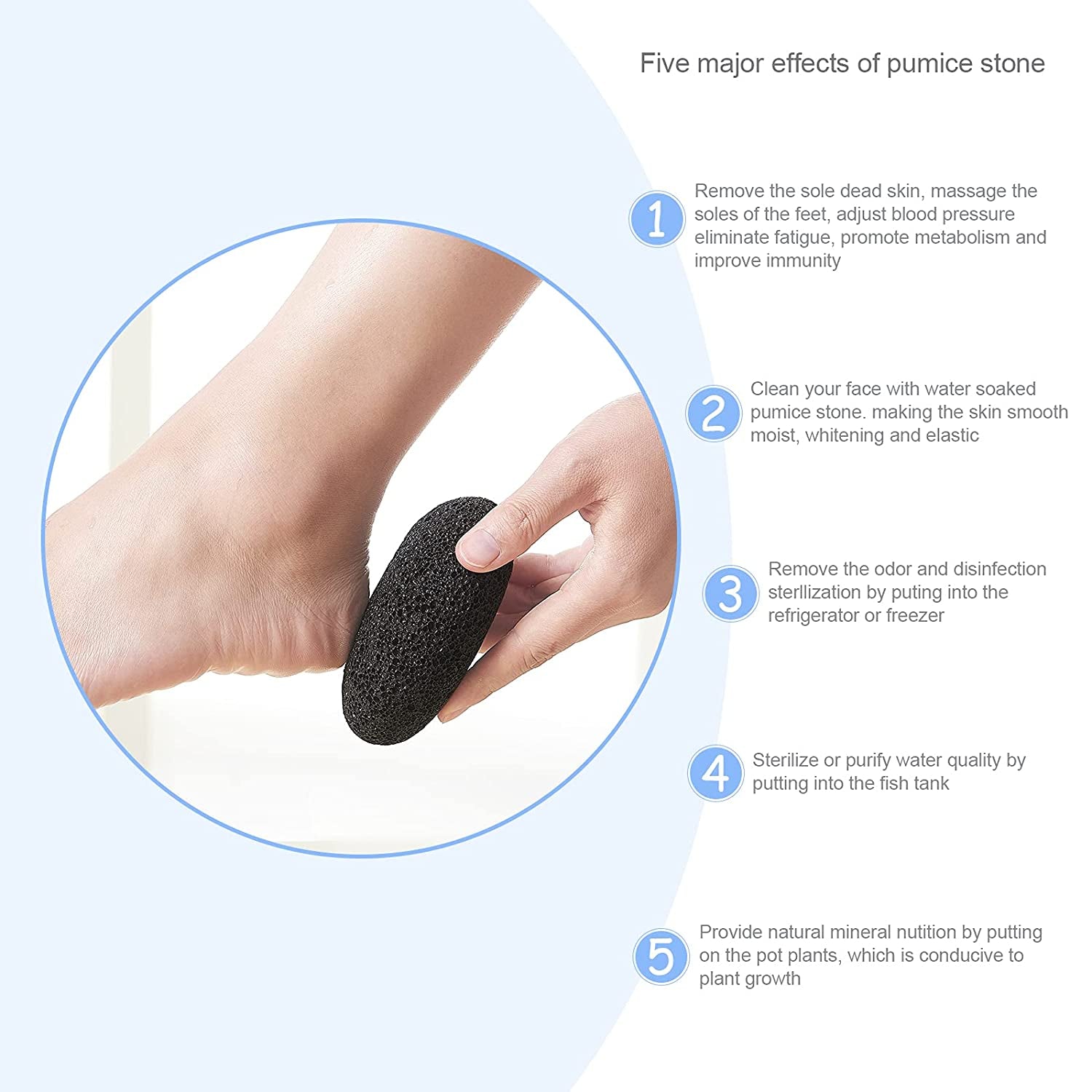 SUTINE Pumice Stone & Foot File Callus Remover Foot Scrubber Set, Stainless Steel Pedicure Rasp for Exfoliation Hard Dead Skin Remover and Daily Feet Care Health & Beauty > Personal Care > Foot Care SUTINE   