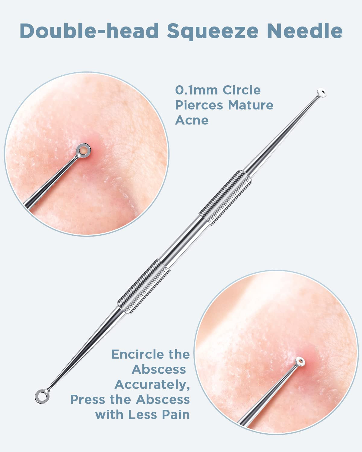 TAYTHI Blackhead Remover Tool, Pimple Popper Tool Kit, Blackhead Extractor Tool for Face, Extractor Tool for Comedone Zit Acne Whitehead Blemish, Stainless Steel Extraction Tools Health & Beauty > Personal Care > Cosmetics > Cosmetic Tools > Skin Care Tools TAYTHI   