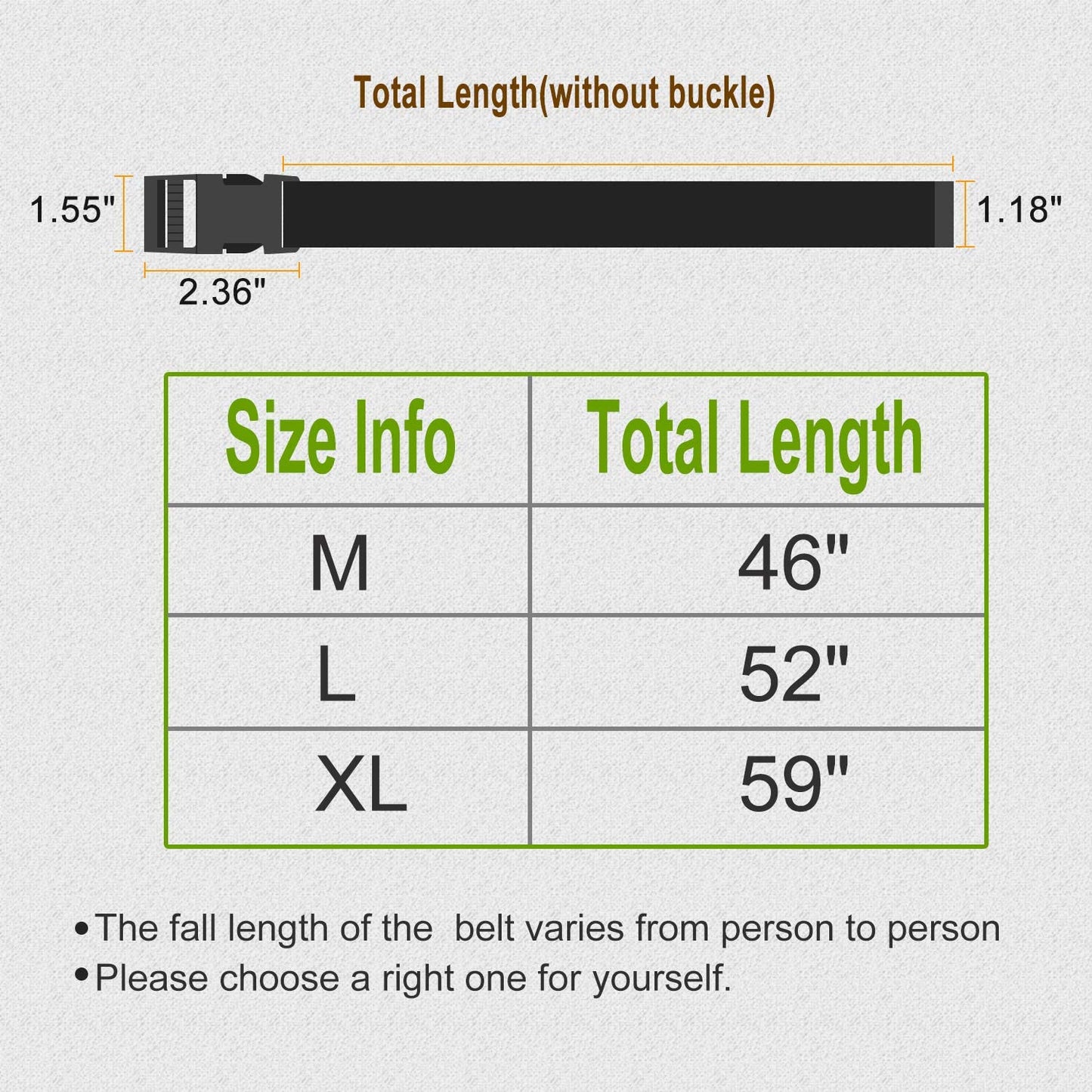Canvas Long Belt for Women ,SANSTHS Hip Hop Streetwear Style Black Buckle Cargo Belt with Flat Plastic Buckle for Jeans Dress Apparel & Accessories > Clothing Accessories > Belts SANSTHS   