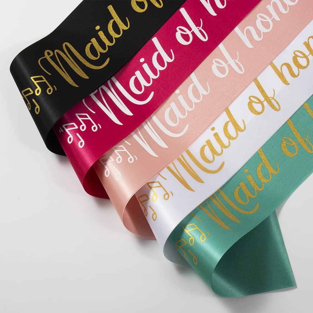 Party to Be Set of 8 PCS Rose Gold Bridal Shower Sash Bride to Be Maid of Honor Team Bride Bridesmaid Bride Tribe Sash Set Hen Night Bachelorette Party Wedding Decorations Apparel & Accessories > Clothing Accessories > Sashes Party to Be   
