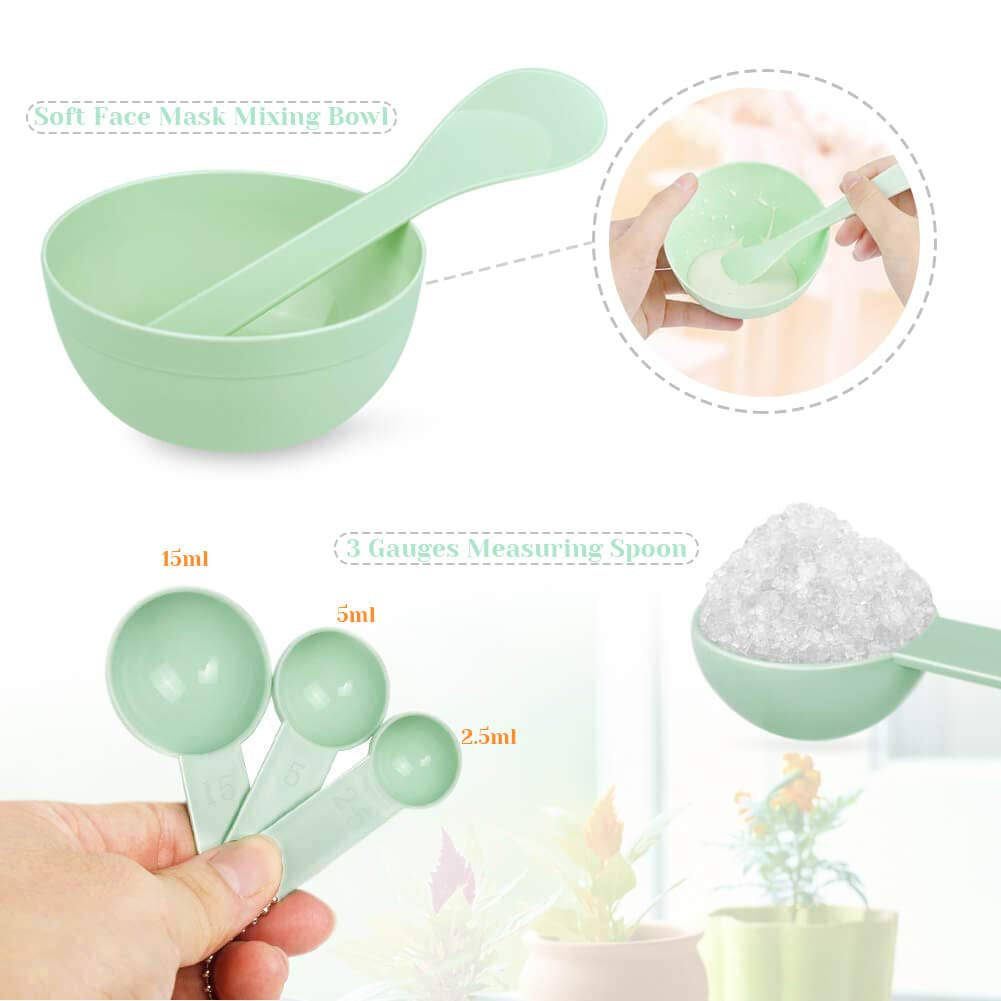 Face Mask Mixing Bowl Set, Anezus 11 Pcs DIY Facemask Mixing Tool Kit with Facial Mask Bowl Stick Spatula Silicone Brush Spray Bottle Puff Soaking Bottle Gauges Health & Beauty > Personal Care > Cosmetics > Cosmetic Tools > Skin Care Tools Anezus   