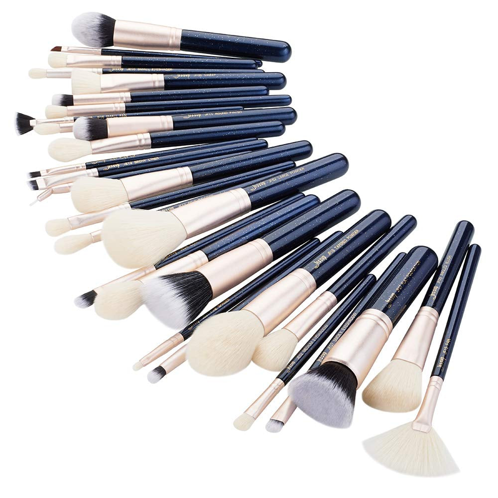 Jessup Brush Set Make up Brushes Powder Brush Face Lip Make-Up Brush Professional Beauty Brush Tools&Kits 30 Pcs Prussian Blue T470 Health & Beauty > Personal Care > Cosmetics > Cosmetic Tools > Makeup Tools Jessup   