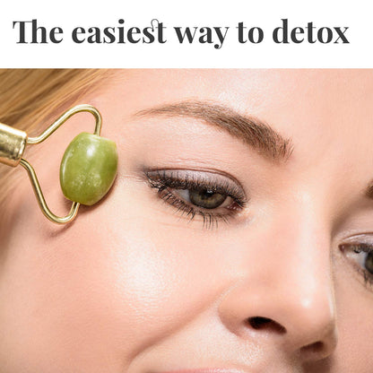 Makady Natural Jade Roller– Gua Sha – Lymphatic Drainage Tool for Face, Neck, Body - anti Aging Treatment – Reduces Wrinkles and Fine Lines Health & Beauty > Personal Care > Cosmetics > Cosmetic Tools > Skin Care Tools MAKADY   