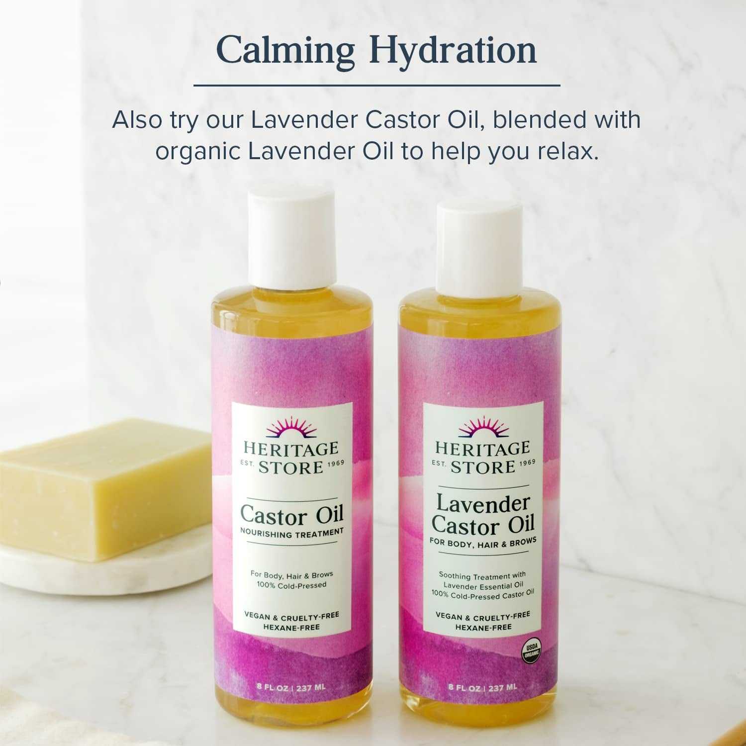 Heritage Store Castor Oil, Nourishing Hair Treatment, Deep Hydration for Healthy Hair Care, Skin Care, Eyelashes & Brows, Castor Oil Packs & More, Cold Pressed, Hexane Free, Vegan & Cruelty Free, 16Oz Health & Beauty > Personal Care > Hair Care Heritage Store   