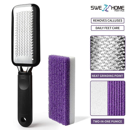 SWEHOME Colossal Professional Feet Care Pedicure Kit Scrubber Foot File and 2 in 1 Pumice Stone for Foot Callus Remover for Rough, Dead Skin Removal, Callus and Daily Feet Care Health & Beauty > Personal Care > Foot Care SWEHOME   