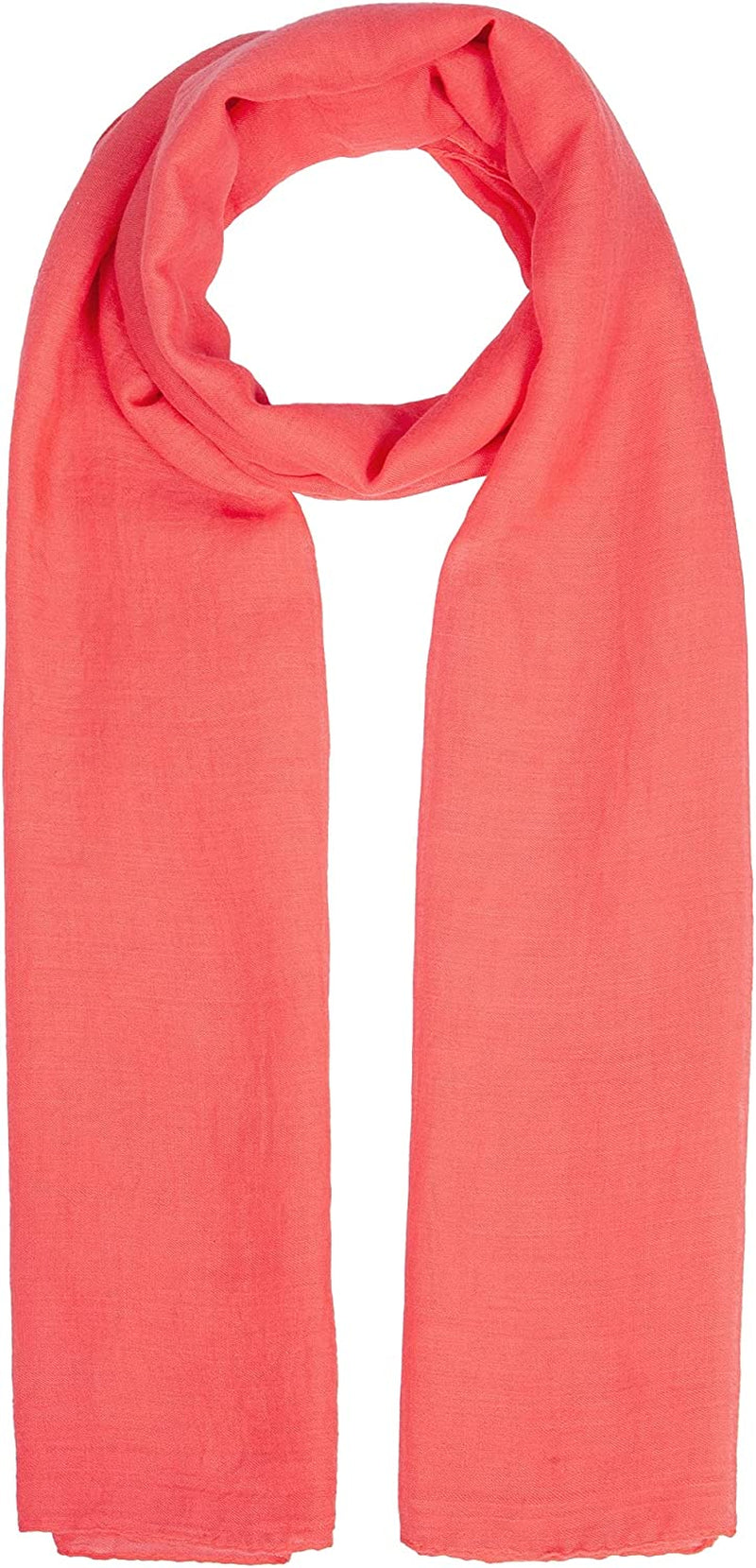 Missshorthair Womens Solid Color Scarfs Long Lightweight Scarf for Women Large Sheer Wrap Shawl Apparel & Accessories > Clothing Accessories > Scarves & Shawls MissShorthair 11 Red  