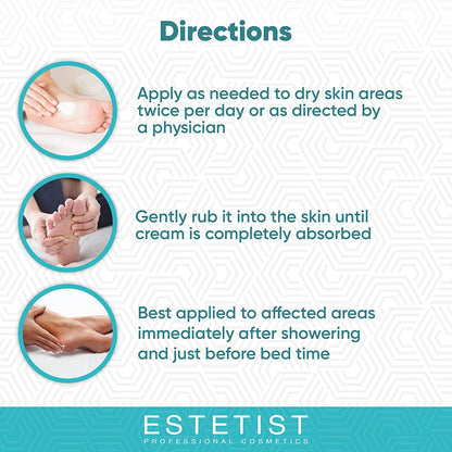Urea Foot Cream 40%, Foot Lotion for Dry Cracked Feet, Moisturizer for Rough Heel, Foot Care Lotion with Vitamin E and Aloe Vera, Reduce Itching Health & Beauty > Personal Care > Foot Care ESTETIST COSMETICS   