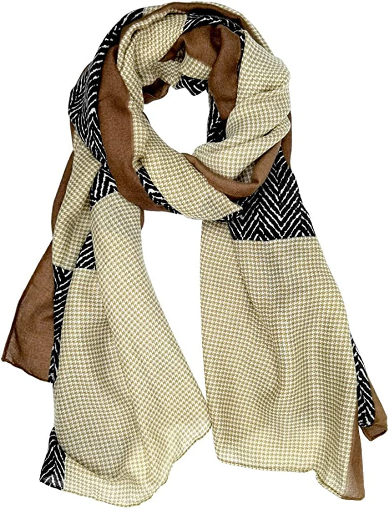 FINIZO Women'S Scarves Lady Light Soft Fashion Solid Scarf Wrap Shawl for All Season Apparel & Accessories > Clothing Accessories > Scarves & Shawls FINIZO 14-blue White Brown  