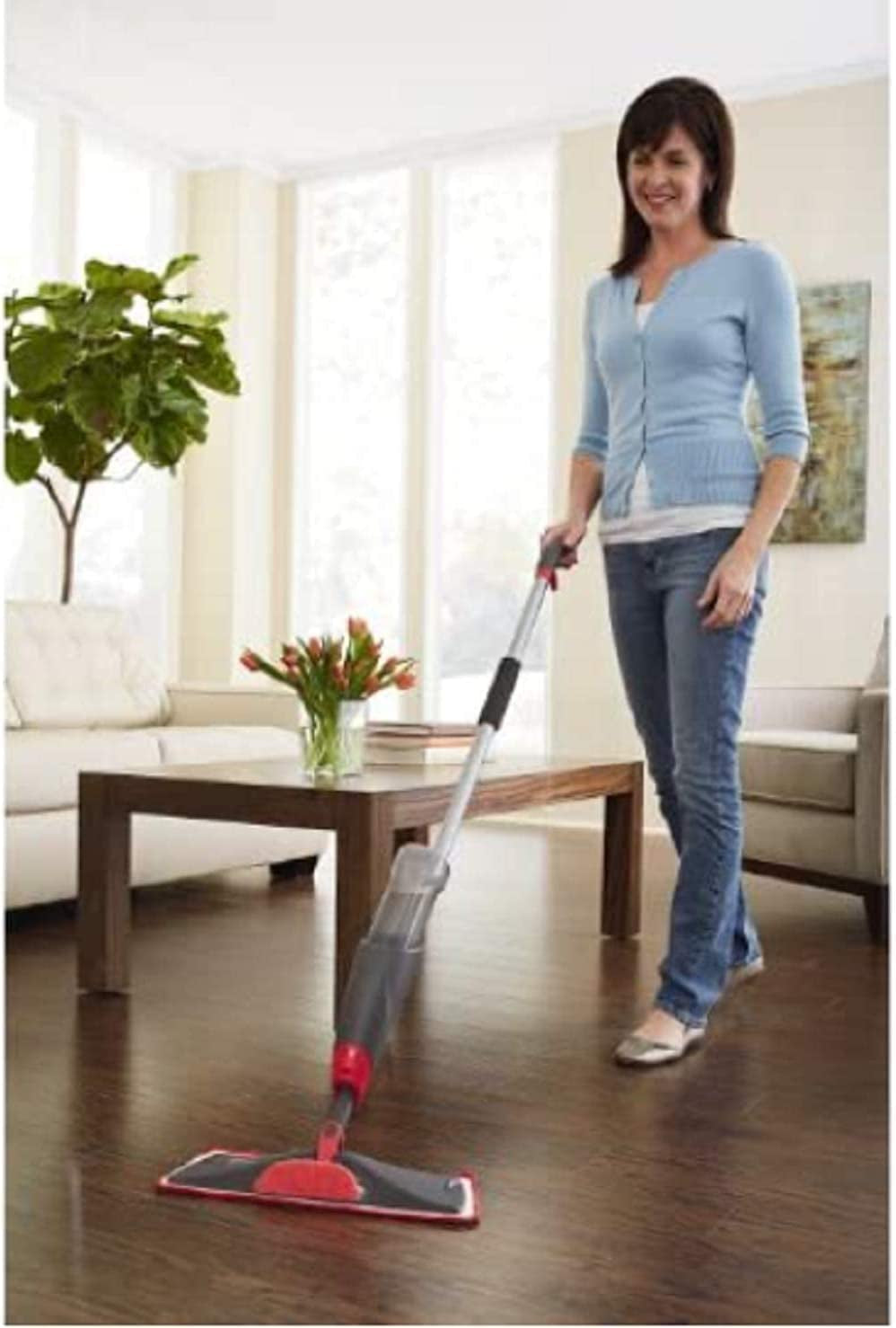 Rubbermaid Reveal Spray Microfiber Floor Mop Cleaning Kit for Laminate & Hardwood Floors, Spray Mop with Reusable Washable Pads, Commercial Mop Apparel & Accessories > Jewelry > Body Jewelry Rubbermaid   