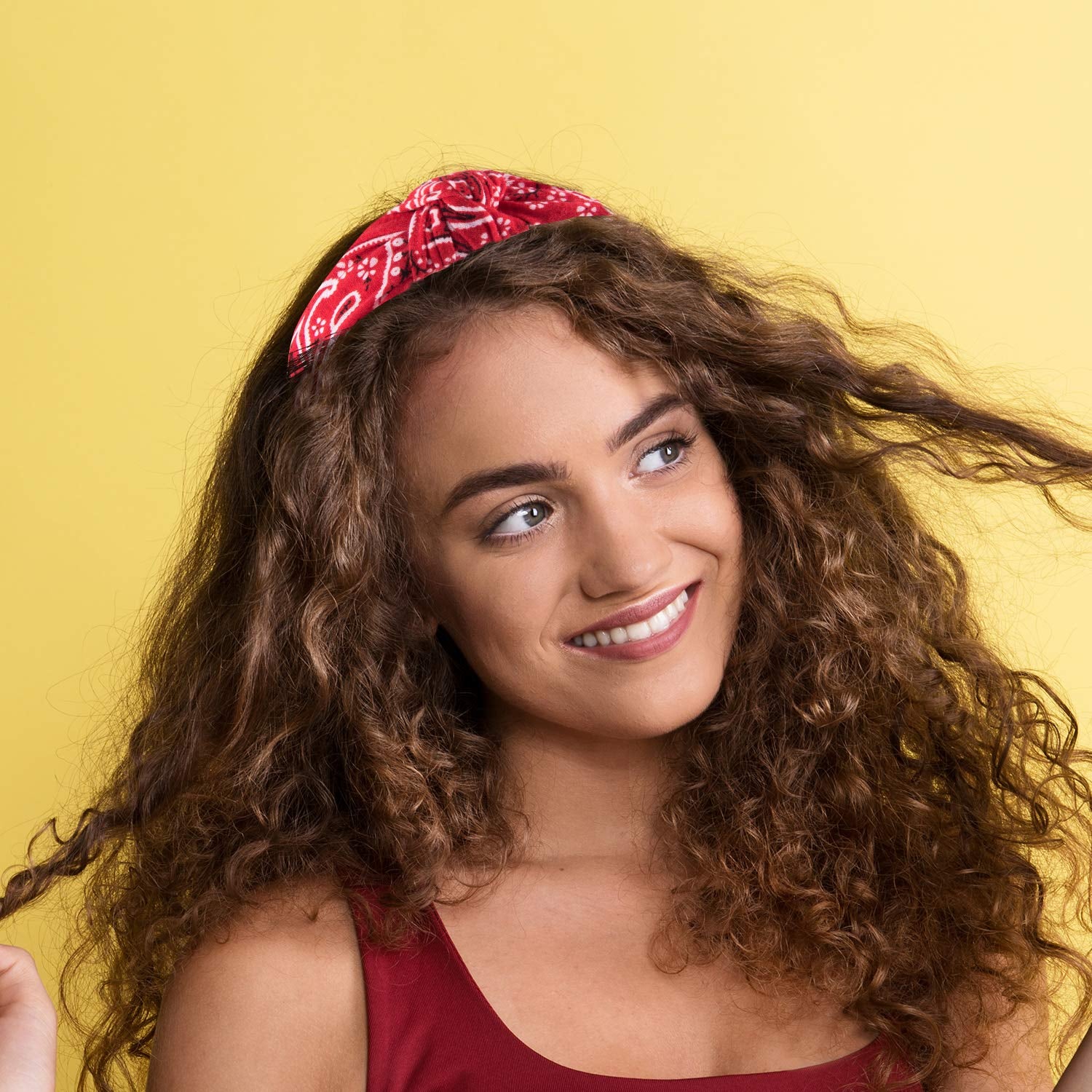 Duufin 6 Pieces Top Knot Headband Paisley Boho Headbands Vintage Cross Knotted Headbands Twisted Knot Headbands for Women and Girls Apparel & Accessories > Clothing Accessories > Bandanas & Headties Duufin   