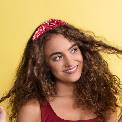 Duufin 6 Pieces Top Knot Headband Paisley Boho Headbands Vintage Cross Knotted Headbands Twisted Knot Headbands for Women and Girls Apparel & Accessories > Clothing Accessories > Bandanas & Headties Duufin   