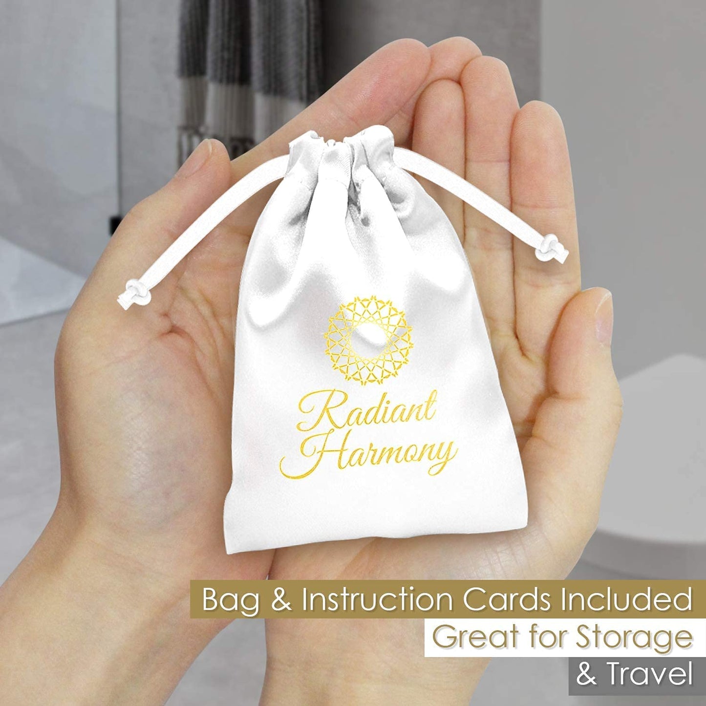 Radiant Harmony Gua Sha - Light Jade Gua Sha Massage Tool as Face Massager - Guasha Tool for Face as Skin Care Tools - Easy to Use Gua Sha Facial Tools - Arrives in a Luxury Box & Bag with Guide Health & Beauty > Personal Care > Cosmetics > Cosmetic Tools > Skin Care Tools RADIANT HARMONY   