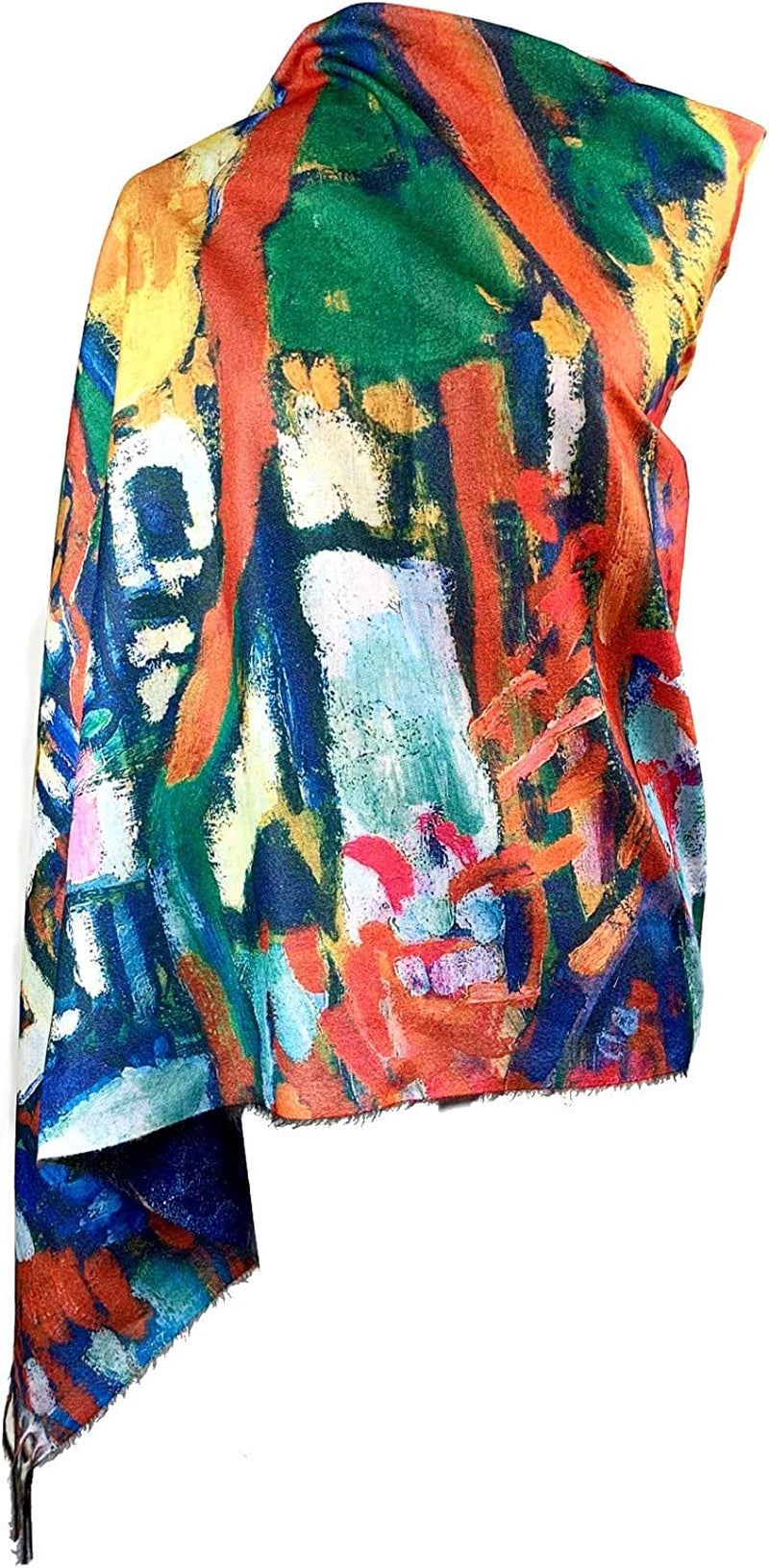 Plum Feathers Super Soft Cashmere Feel Double Sided Reversible Art Shawl Scarf Van Gogh Monet Klimt Inspired Apparel & Accessories > Clothing Accessories > Scarves & Shawls Plum Feathers   