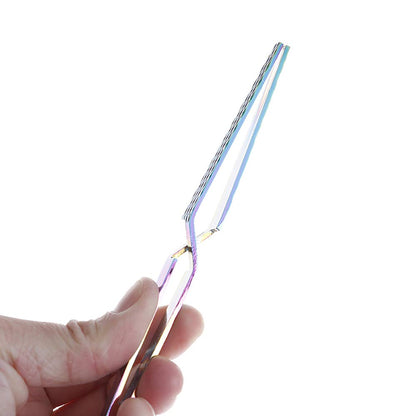 WOKOTO 1Pc Colorful Stainless Steel Nail Shaping Tweezers for Nail Extension Acrylic Nail Tips Cutter Multiple-Functional Nail Clip Manicure Nail Tools Health & Beauty > Personal Care > Cosmetics > Cosmetic Tools > Nail Tools WOKOTO   