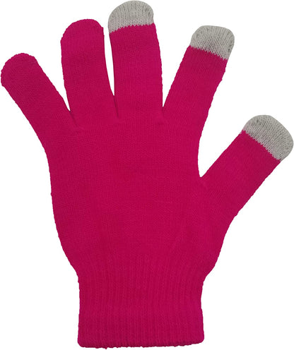 Winter Magic Gloves, 12 Pairs Stretchy Warm Knit Bulk Pack Mens Womens Apparel & Accessories > Clothing Accessories > Gloves & Mittens Winterlace   