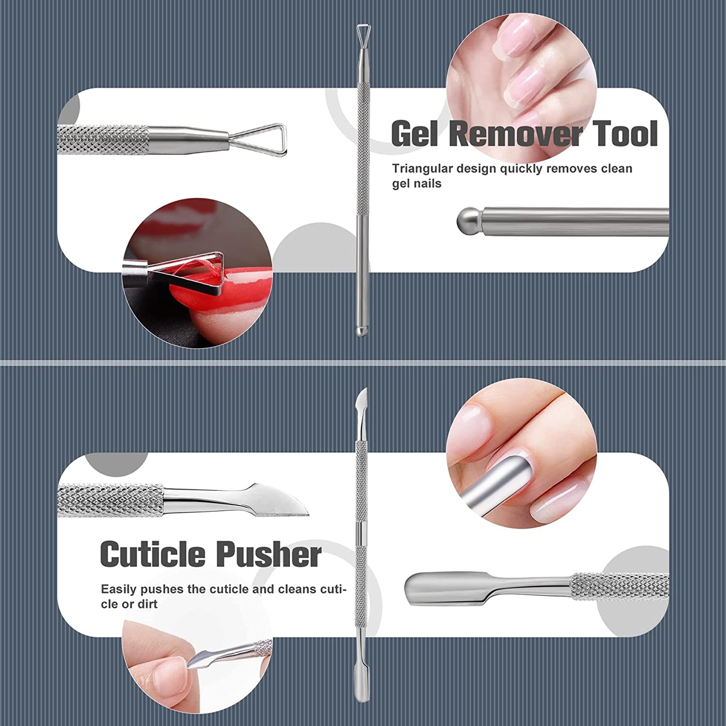 FERYES 6 PCS Manicure Nail Care Kit - Cuticle Removal Tools and Nail Clipper Set – Nail Cutter, Cuticle Nipper, Cuticle Pusher, Nail Scissors, Glass Nail File - Leather Case Packed Health & Beauty > Personal Care > Cosmetics > Cosmetic Tools > Nail Tools FERYES   