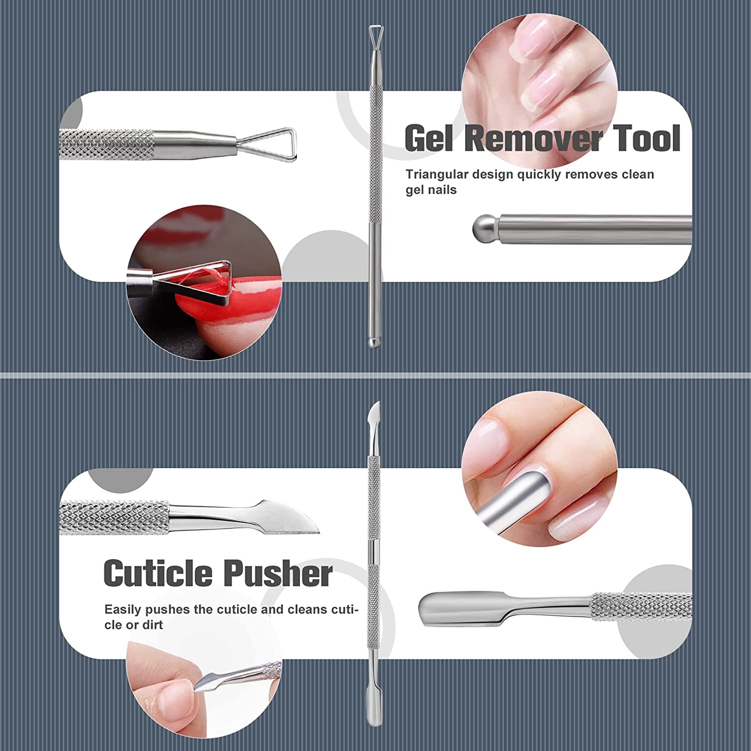 FERYES 6 PCS Manicure Nail Care Kit - Cuticle Removal Tools and Nail Clipper Set – Nail Cutter, Cuticle Nipper, Cuticle Pusher, Nail Scissors, Glass Nail File - Leather Case Packed Health & Beauty > Personal Care > Cosmetics > Cosmetic Tools > Nail Tools FERYES   