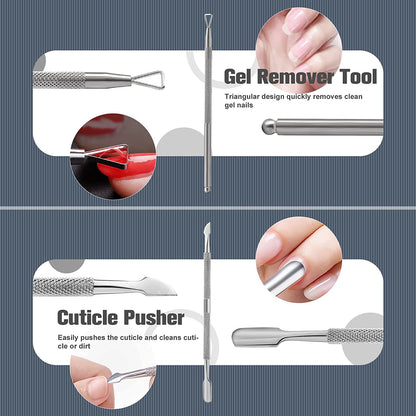 FERYES 6 PCS Manicure Nail Care Kit - Cuticle Removal Tools and Nail Clipper Set – Nail Cutter, Cuticle Nipper, Cuticle Pusher, Nail Scissors, Glass Nail File - Leather Case Packed Health & Beauty > Personal Care > Cosmetics > Cosmetic Tools > Nail Tools FERYES   