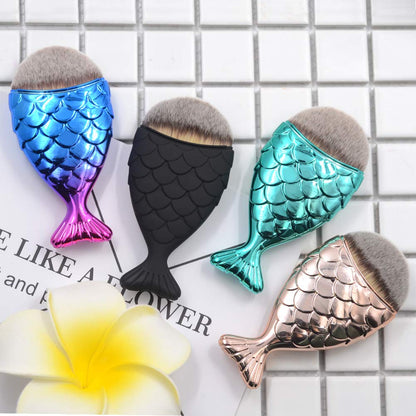 DSHIJIE Mermaid Makeup Brush Professional Foundation Powder Blush Brush Cosmetic Fishtail Brush Make up Tools 1Pcs (1) Health & Beauty > Personal Care > Cosmetics > Cosmetic Tools > Makeup Tools DSHIJIE   